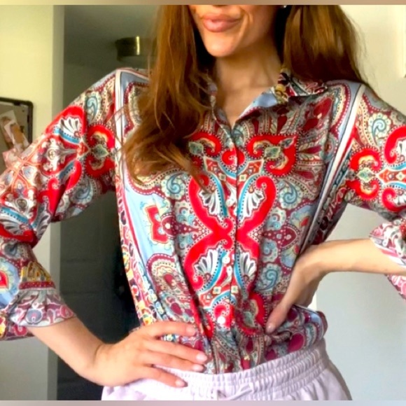 Print button down shirt from Zara - Picture 3 of 12